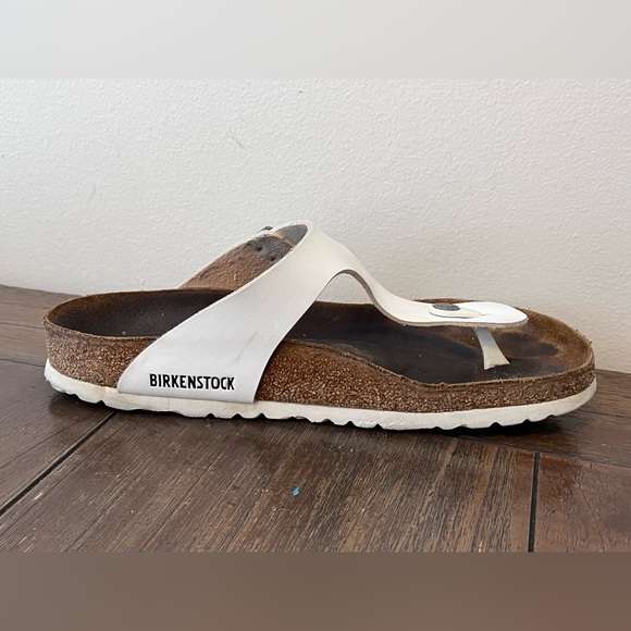 Birkenstock Gizeh White Sandals size 40 Women’s size 9 - Picture 3 of 9